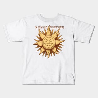 Be Kind and Do Your Thing | Celestial Sun Kids T-Shirt